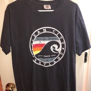 Retro Vintage Ocean City Short Sleeve Shirt